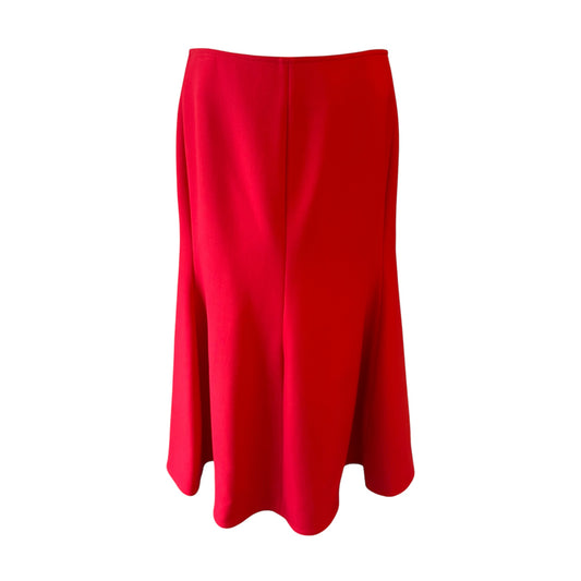 VICTORIA BECKHAM Flared A-Line Skirt Red Size FR 42