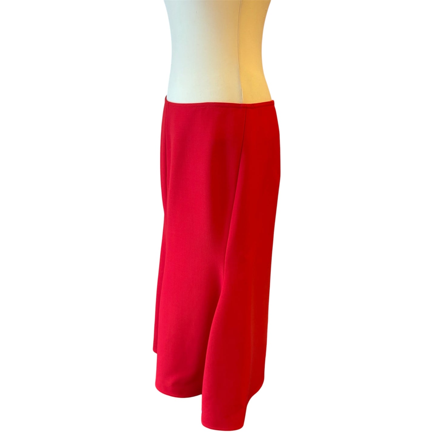 VICTORIA BECKHAM Flared A-Line Skirt Red Size FR 42