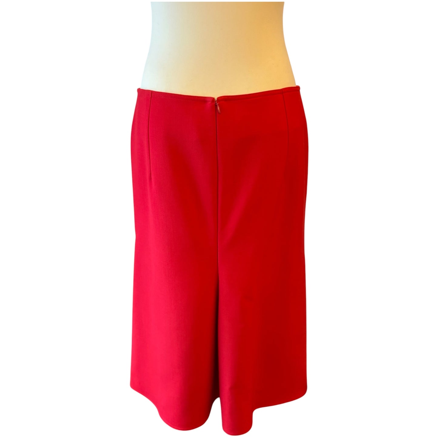VICTORIA BECKHAM Flared A-Line Skirt Red Size FR 42