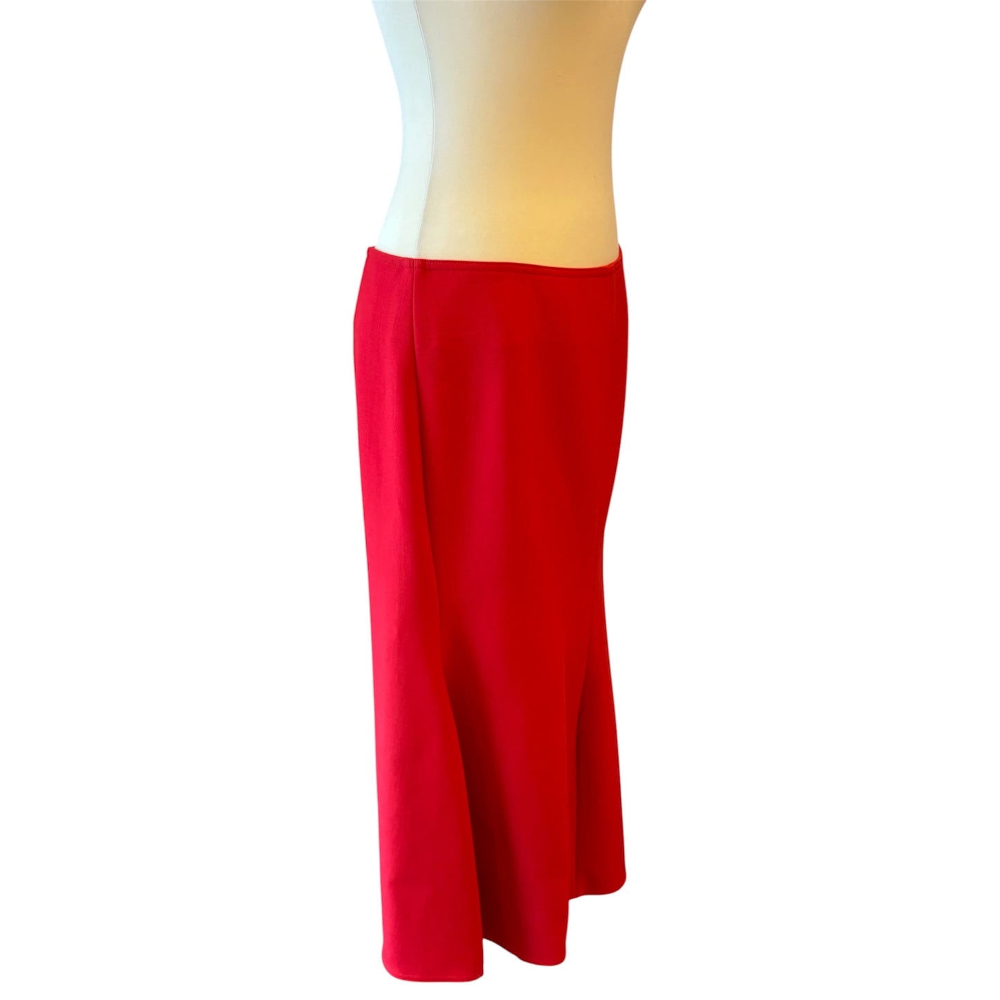 VICTORIA BECKHAM Flared A-Line Skirt Red Size FR 42