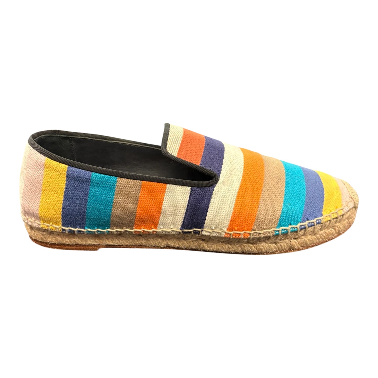 CÉLINE Striped Canvas Espadrilles Size 39