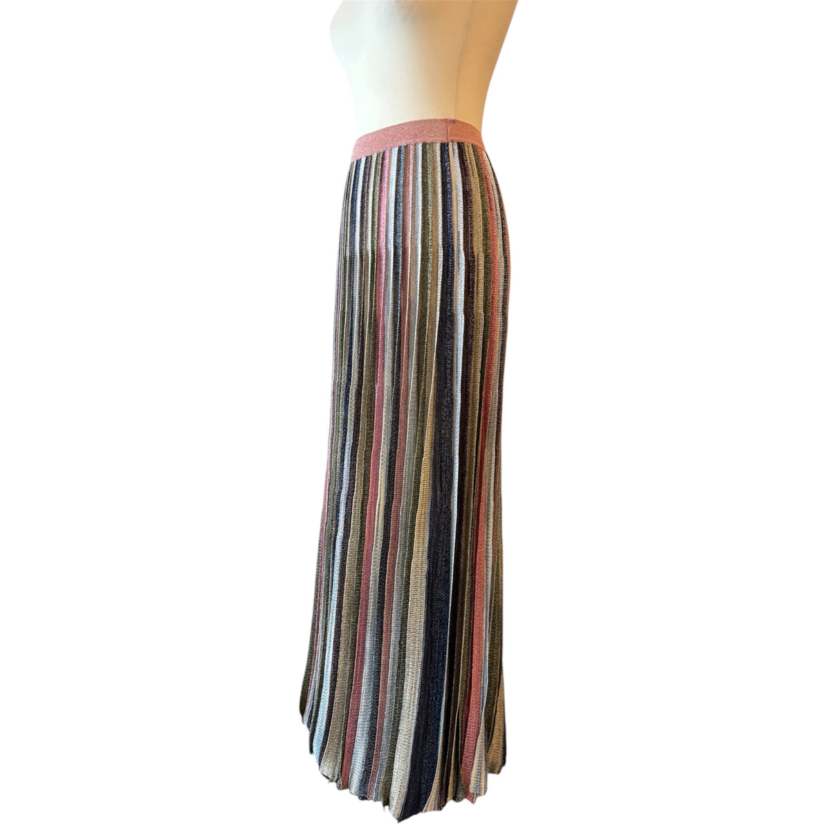 MISSONI Striped Knit Maxi Skirt Size IT 40