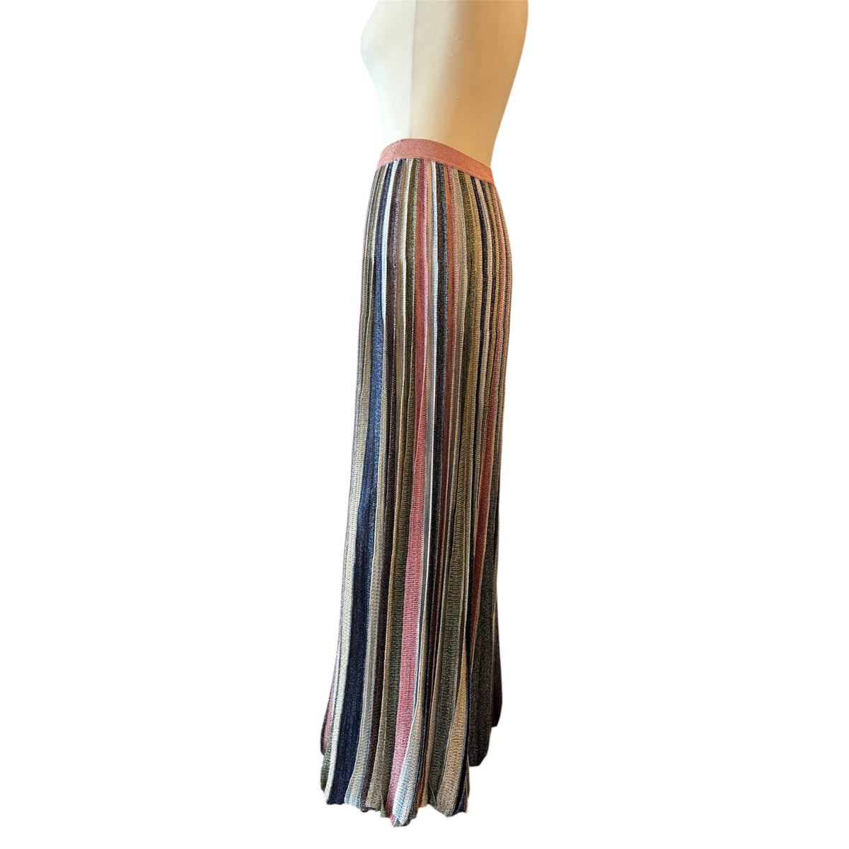 MISSONI Striped Knit Maxi Skirt Size IT 40