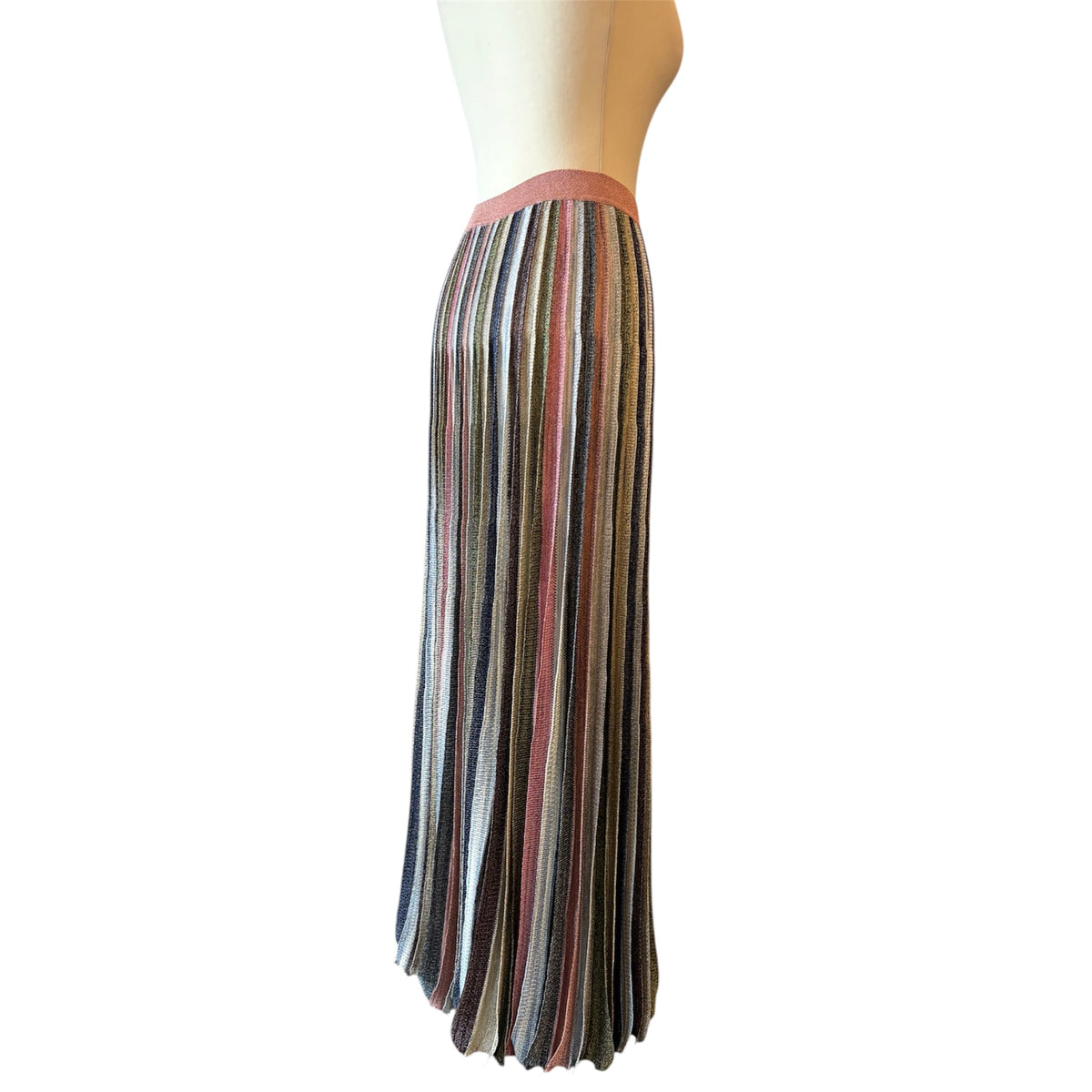 MISSONI Striped Knit Maxi Skirt Size IT 40