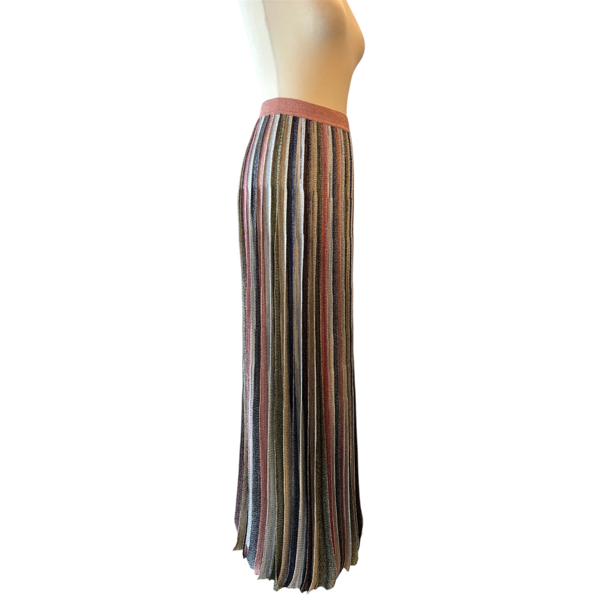 MISSONI Striped Knit Maxi Skirt Size IT 40