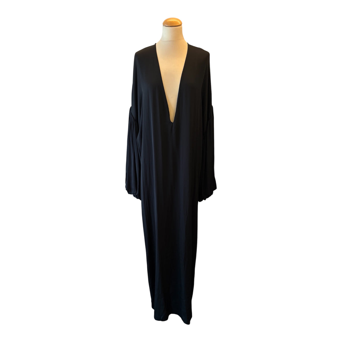 HELSA (NWT) Serafina Silk Maxi Dress - Black Size XS