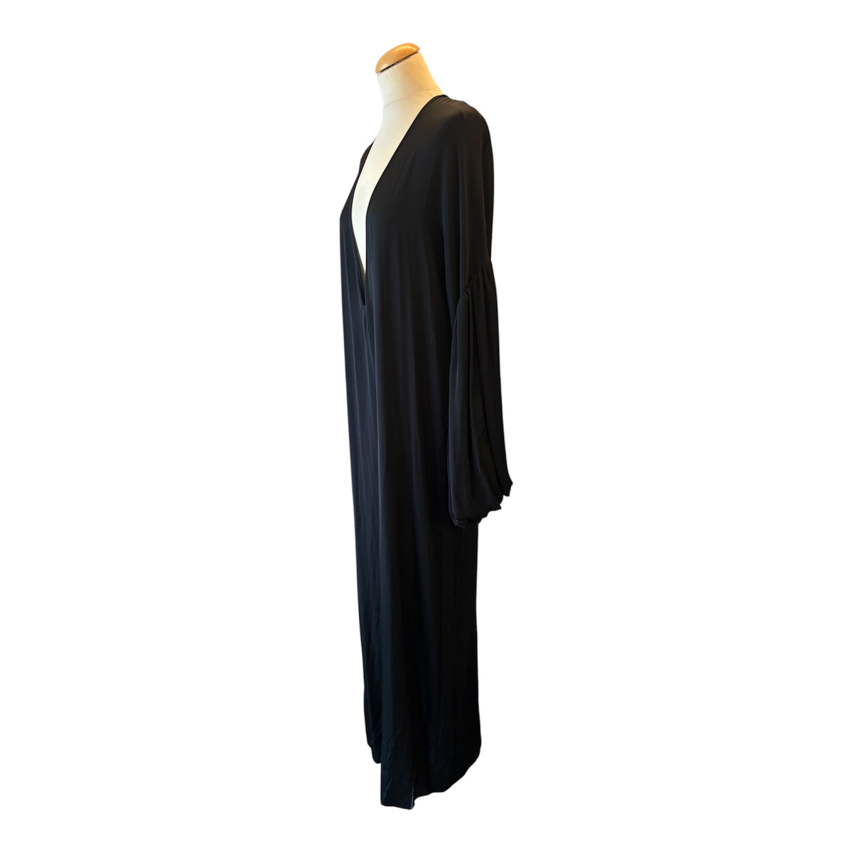 HELSA (NWT) Serafina Silk Maxi Dress - Black Size XS
