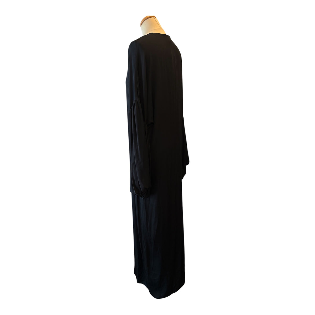 HELSA (NWT) Serafina Silk Maxi Dress - Black Size XS