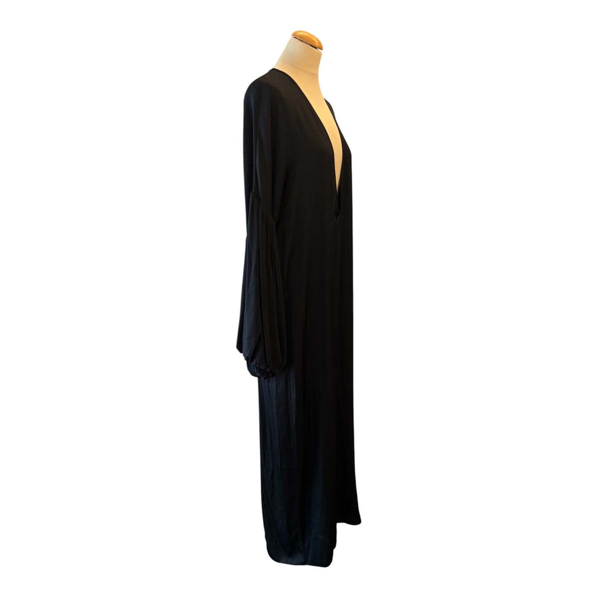 HELSA (NWT) Serafina Silk Maxi Dress - Black Size XS