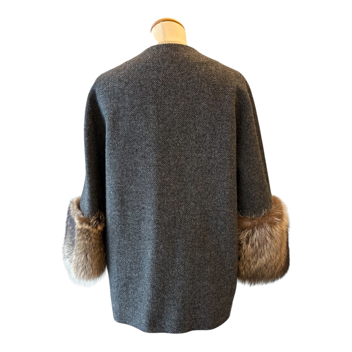 MARNI Wool Jacket with Fur Cuffs Size IT 42