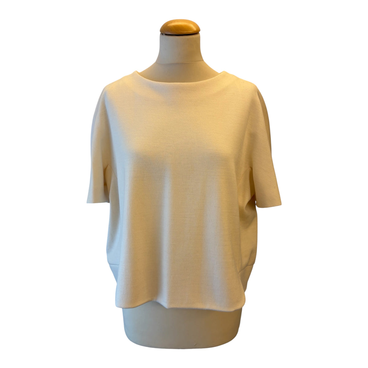 BALENCIAGA Virgin Wool Crop Top Size FR 42
