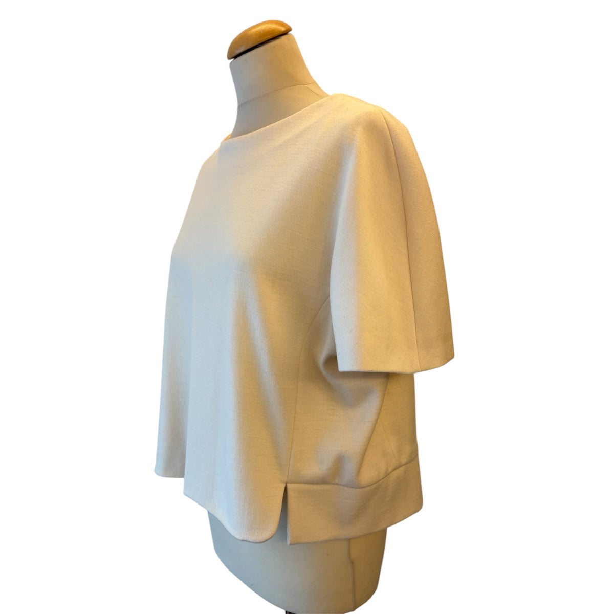 BALENCIAGA Virgin Wool Crop Top Size FR 42