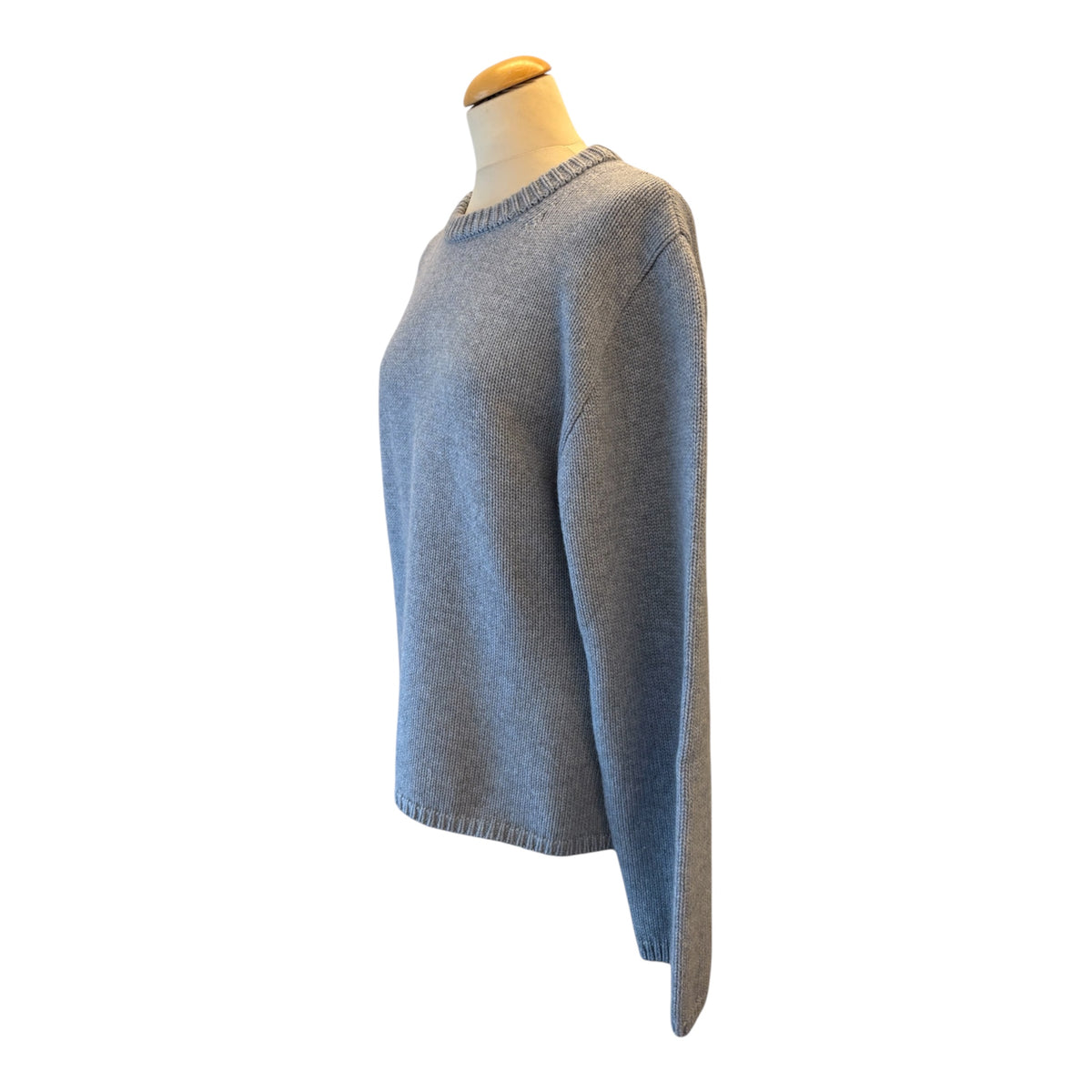 TOTÊME Montese Round Neck Knit Sweater Blue Size M