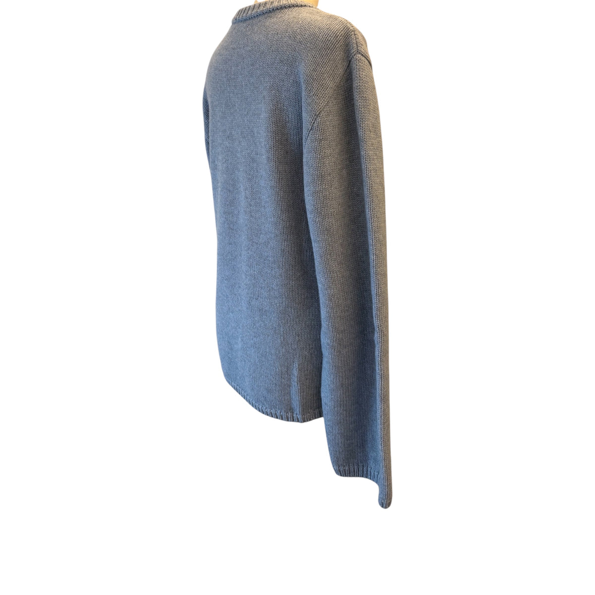 TOTÊME Montese Round Neck Knit Sweater Blue Size M