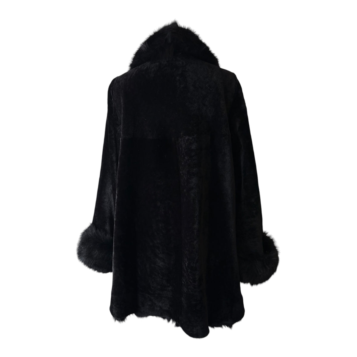 NOUR HAMMOUR ”Sima” Midi Lambskin Shearling Coat Size S