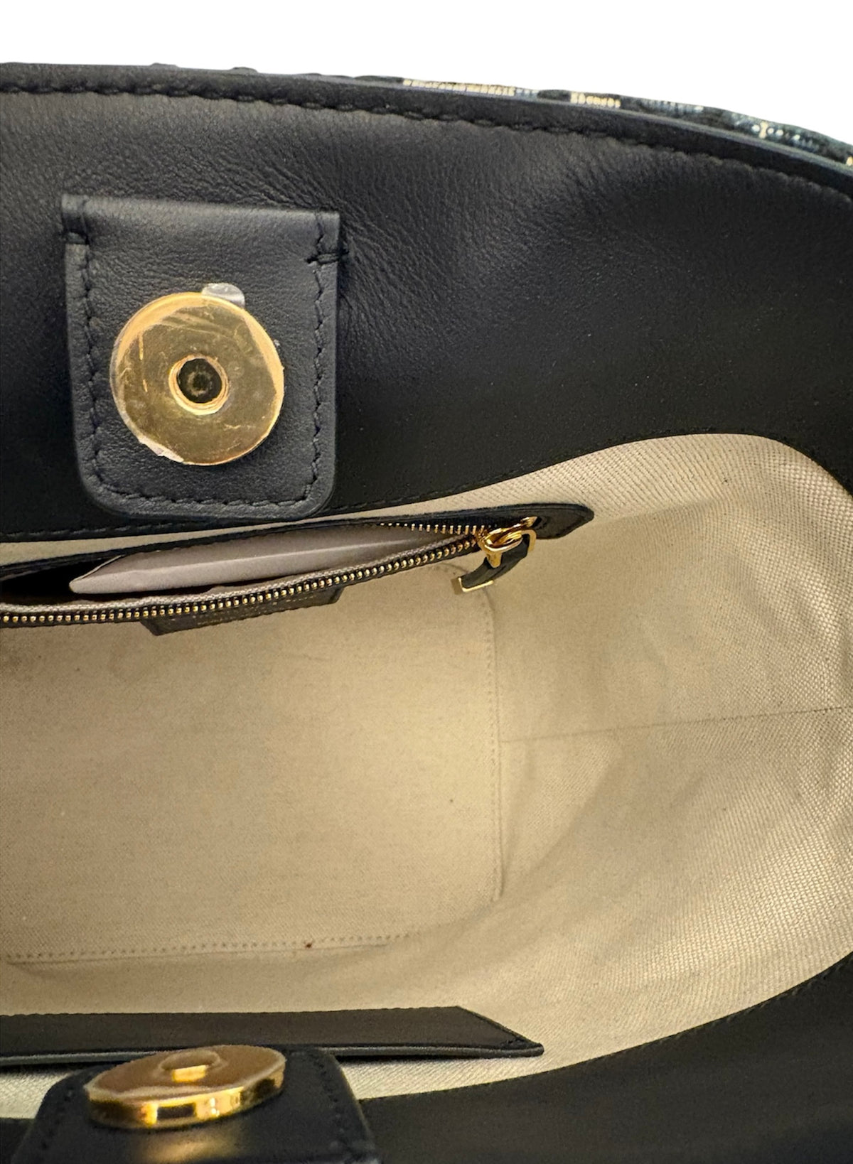 CHRISTIAN DIOR Diorstar Bucket Bag Blue Oblique Jacquard