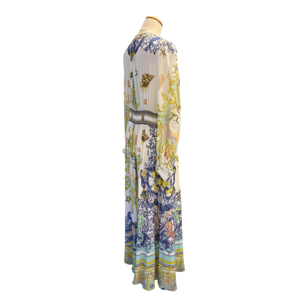 CAMILLA “Star Of The Sea” Embellished Silk Maxi Dress Size L