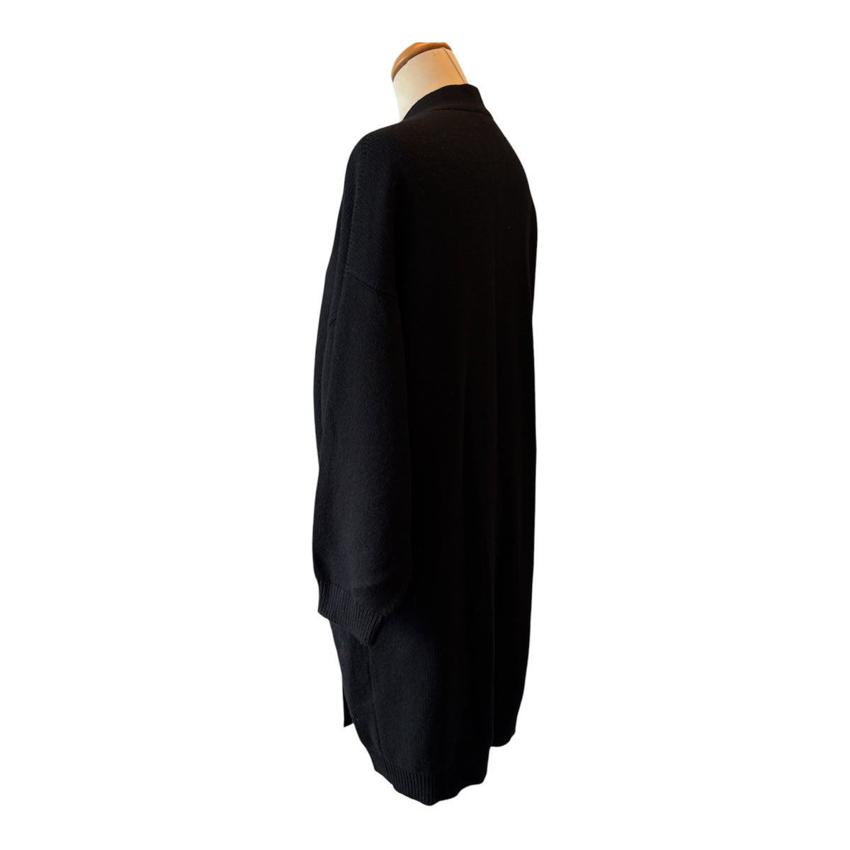 HERMÈS Long Cashmere Cardigan with Charm Details Size FR 36