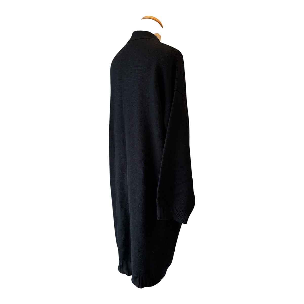 HERMÈS Long Cashmere Cardigan with Charm Details Size FR 36