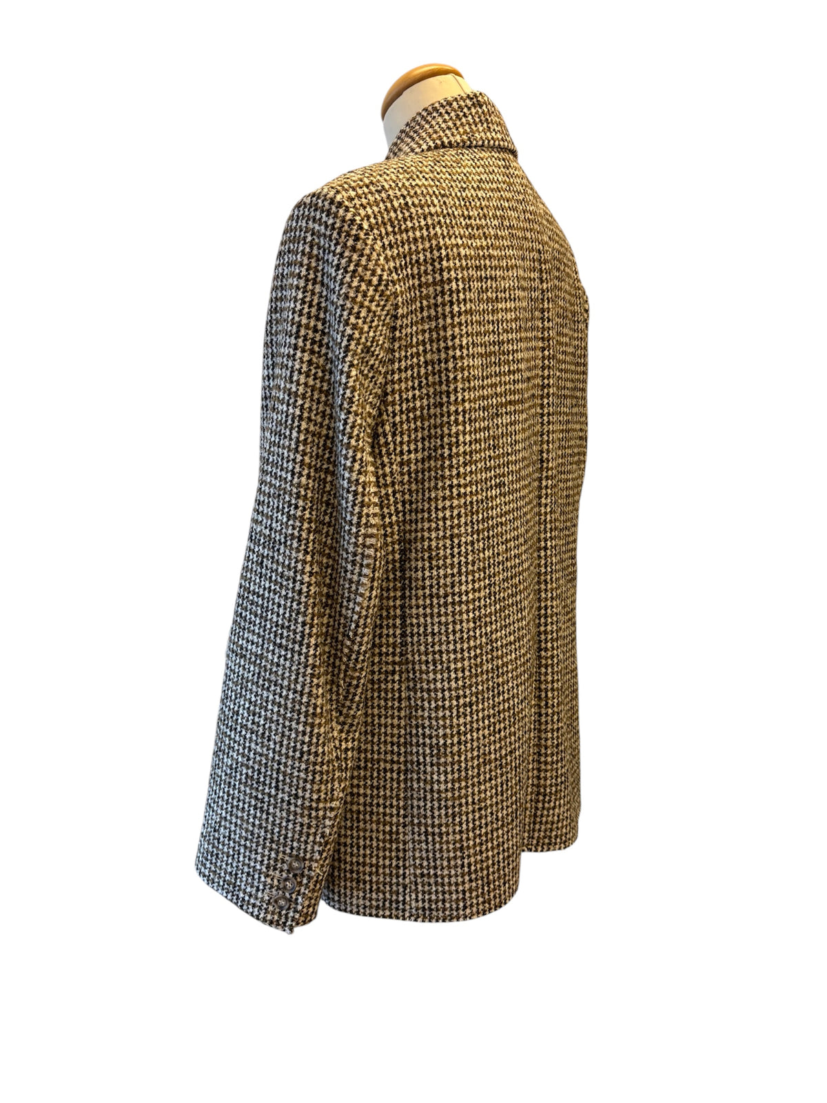 HOUSE OF DAGMAR (NWT) Houndstooth Brown Beige Blazer Size 36