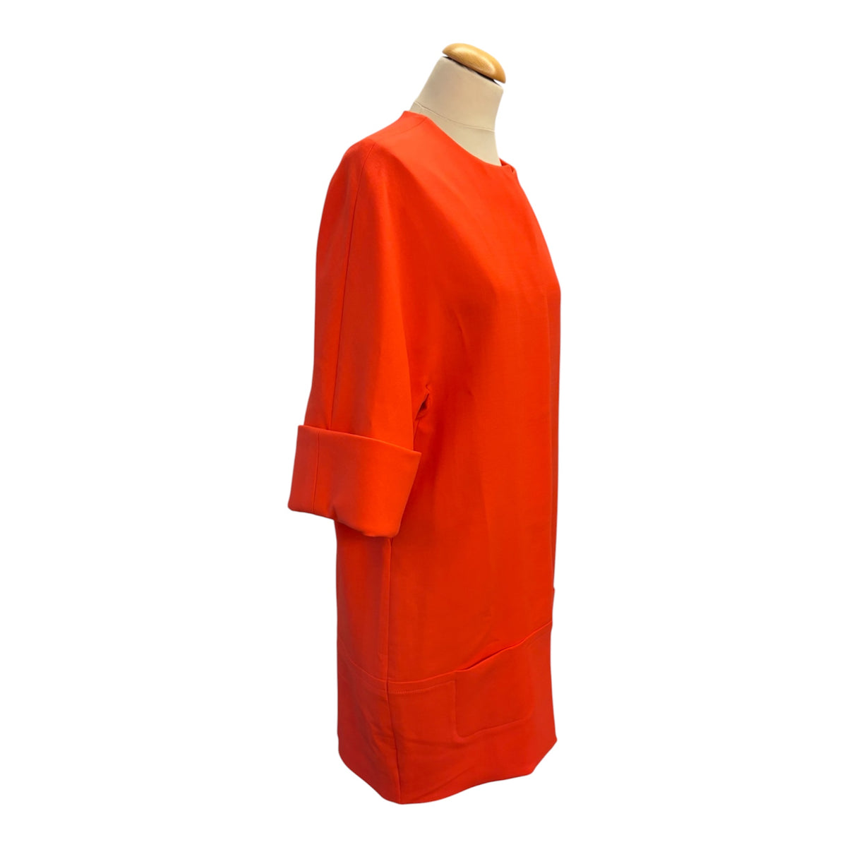 VICTORIA BECKHAM Orange/Coral Wool Coat Size 2 / EU XS