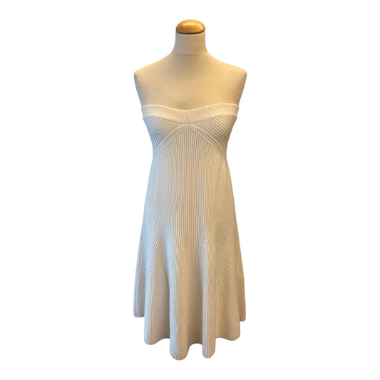 VICTORIA BECKHAM Ribbed Knit Strapless Dress / Midi Skirt Size 3/S