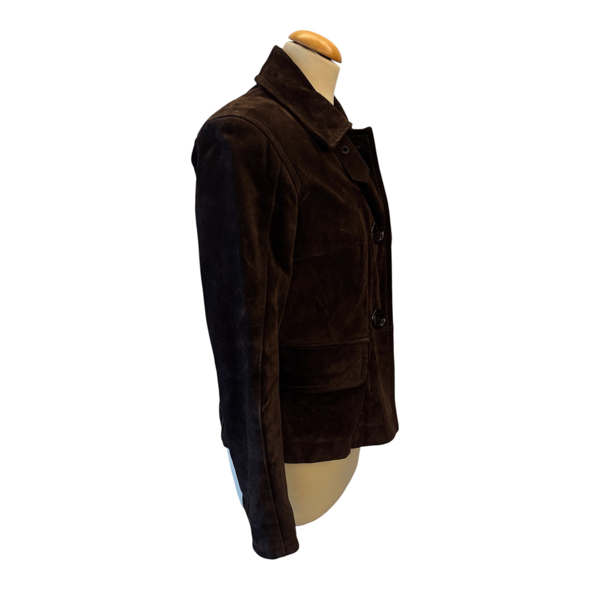 PRADA Vintage Fur Lined Suede Jacket Size IT 38 (XS)