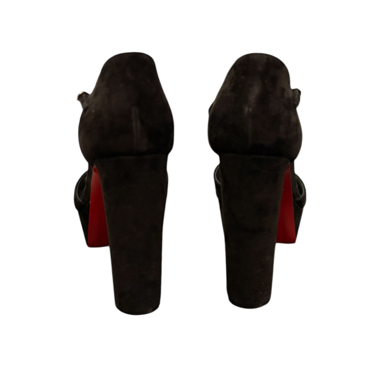 CHRISTIAN LOUBOUTIN Sandaloo 130 Suede Platform Sandals Size 41
