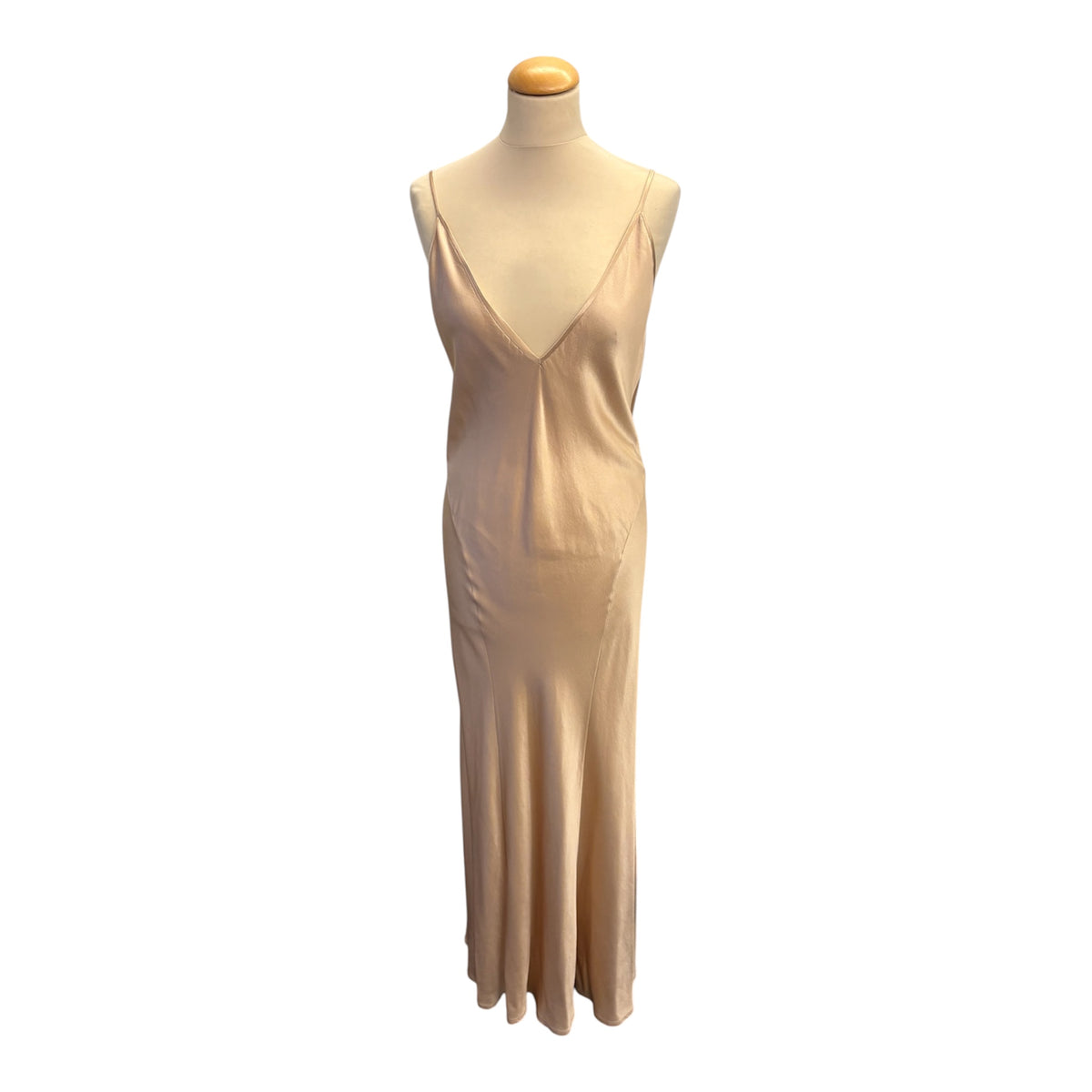 SAINT LAURENT Silk Satin Slip Dress Size FR 38