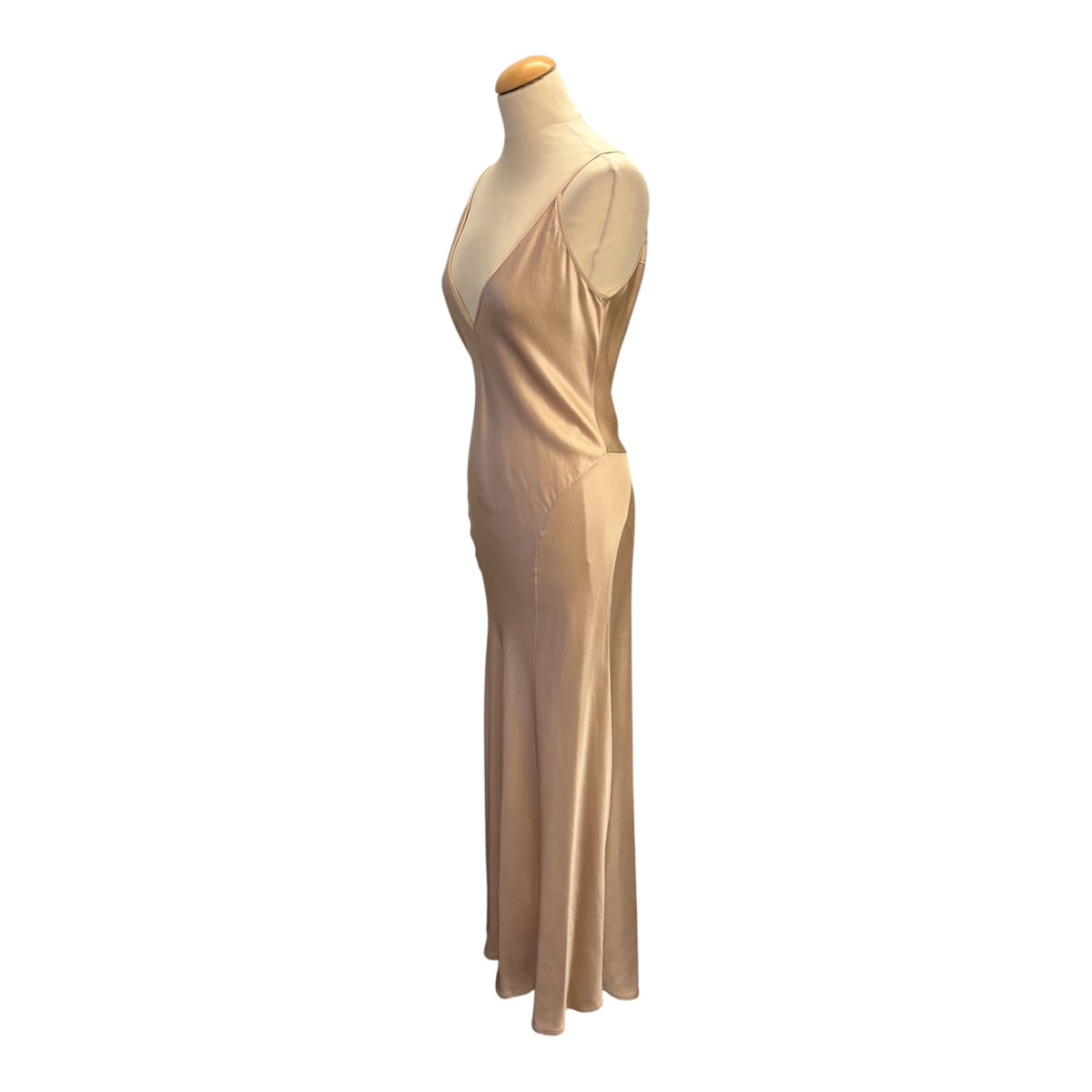 SAINT LAURENT Silk Satin Slip Dress Size FR 38