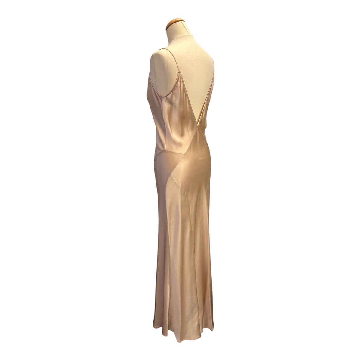 SAINT LAURENT Silk Satin Slip Dress Size FR 38
