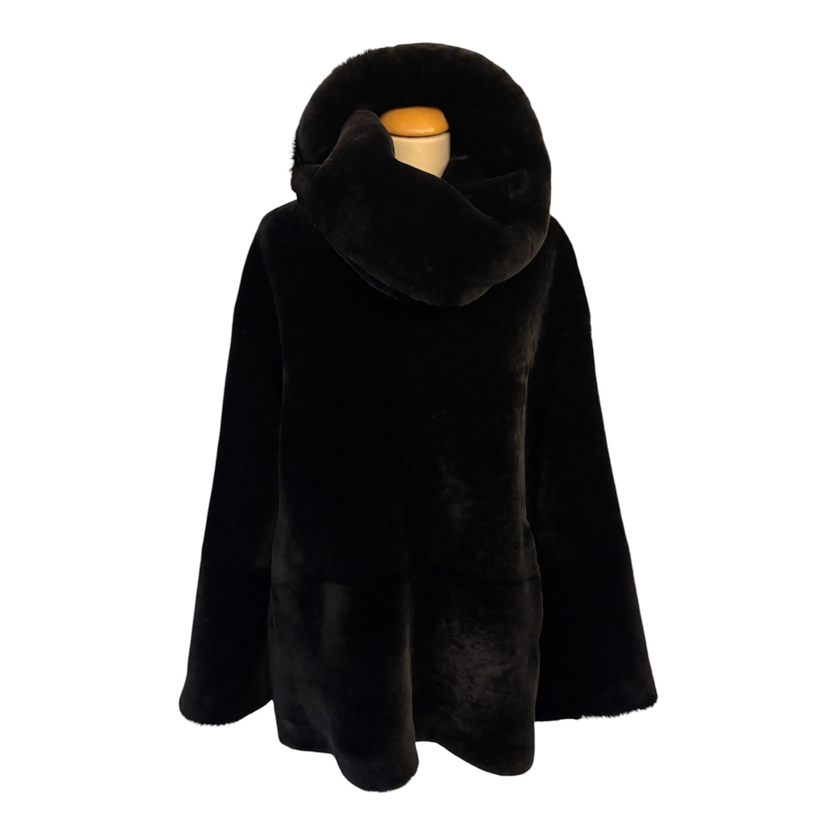 NOUR HAMMOUR Lodge Shearling Pullover - Noir Size XS/S