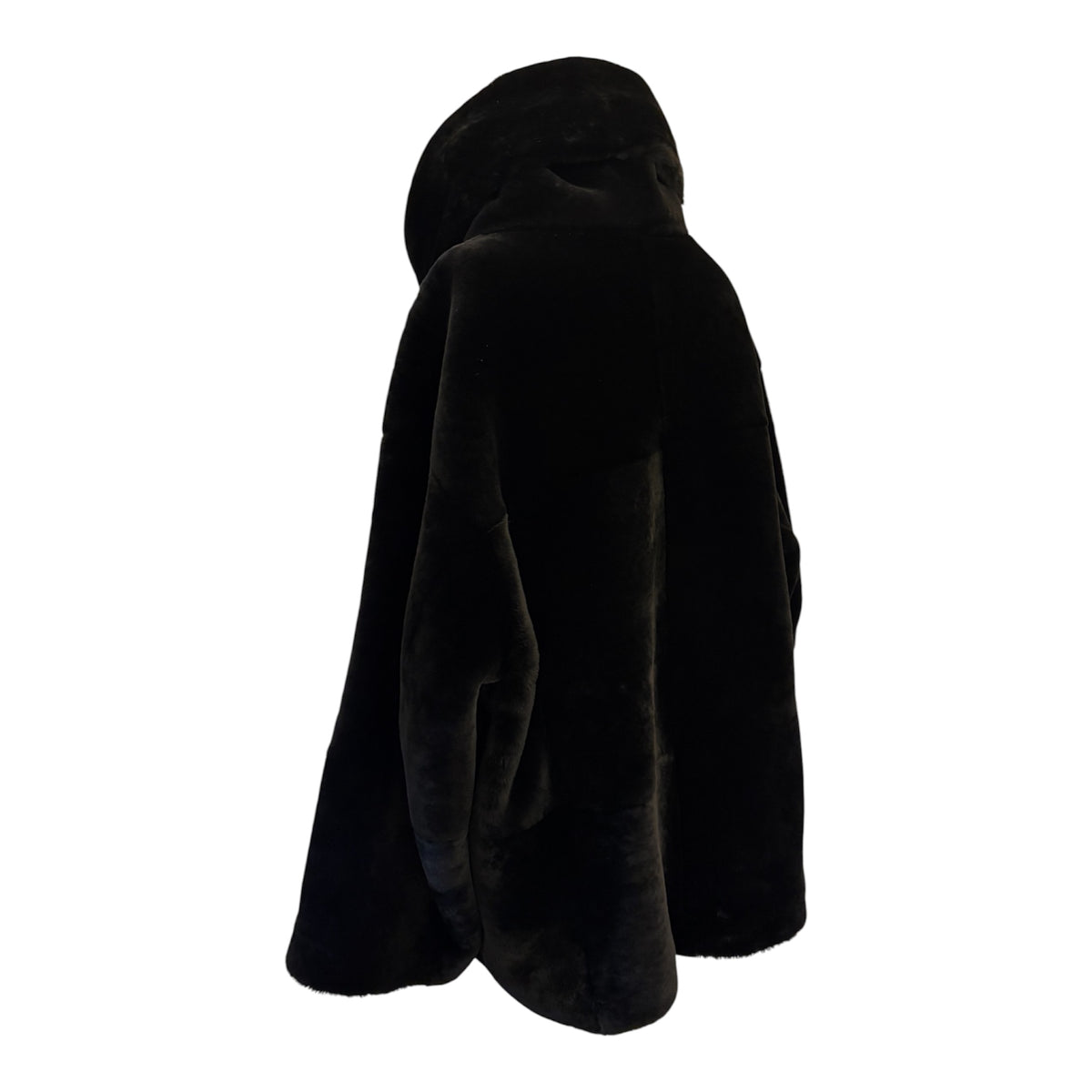NOUR HAMMOUR Lodge Shearling Pullover - Noir Size XS/S