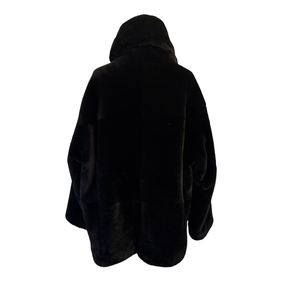 NOUR HAMMOUR Lodge Shearling Pullover - Noir Size XS/S