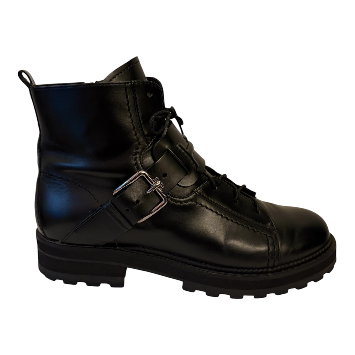 TOD’S Leather Buckled Combat Boots Size 40