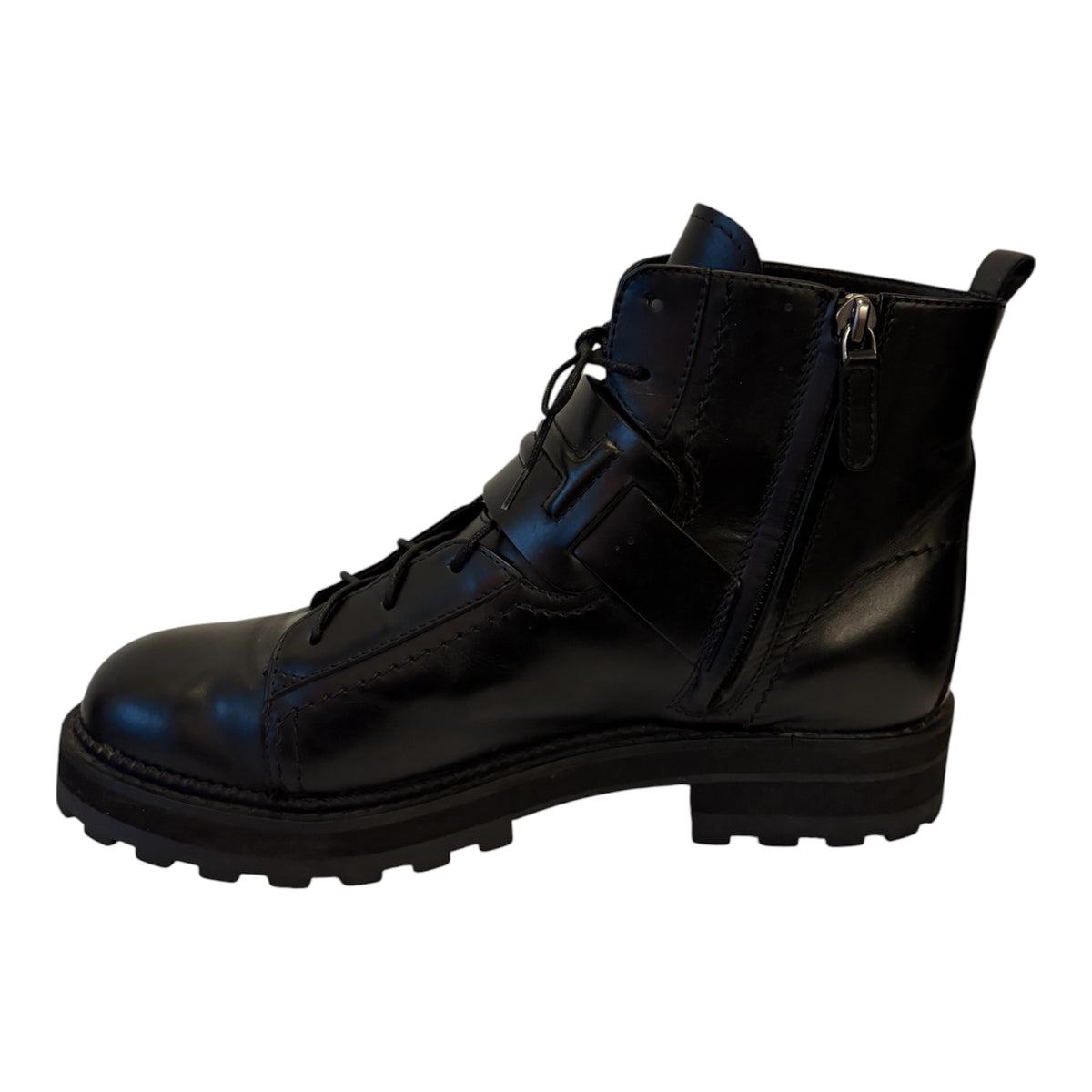 TOD’S Leather Buckled Combat Boots Size 40