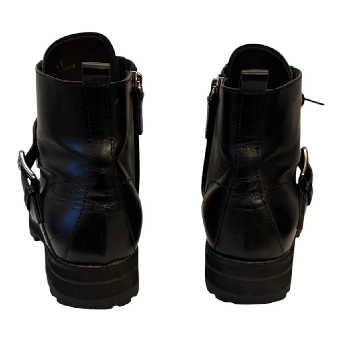 TOD’S Leather Buckled Combat Boots Size 40