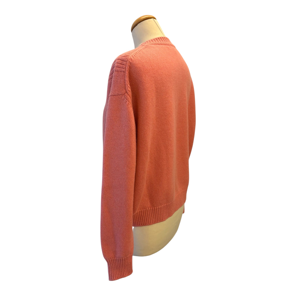 HERMÈS Rib-Knit Cashmere Crewneck Sweater Size 34