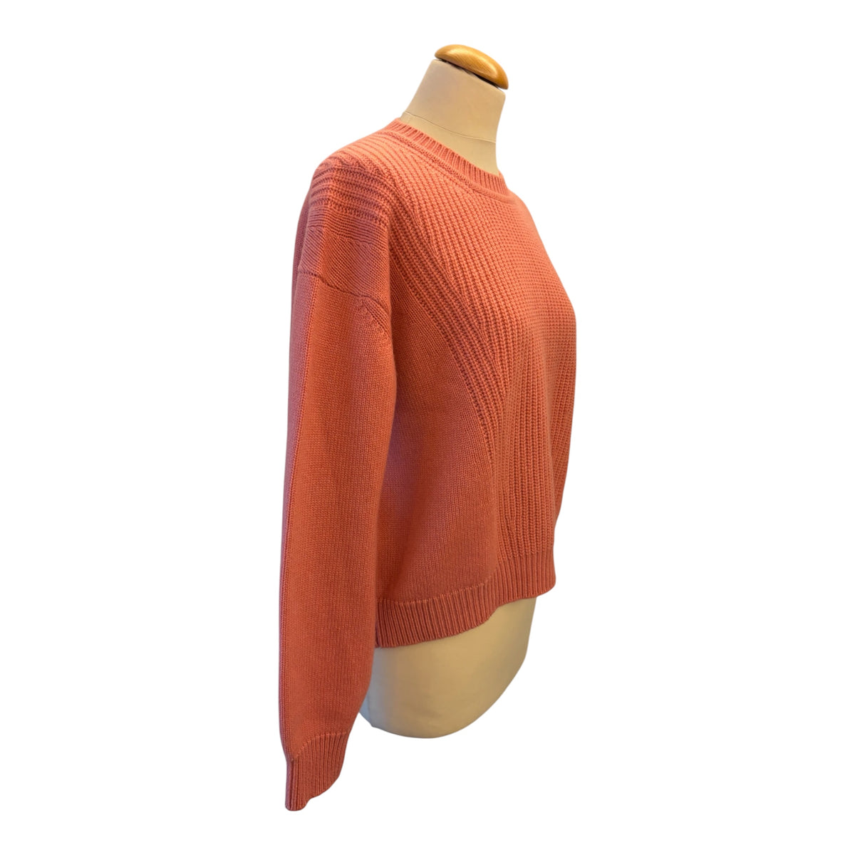 HERMÈS Rib-Knit Cashmere Crewneck Sweater Size 34