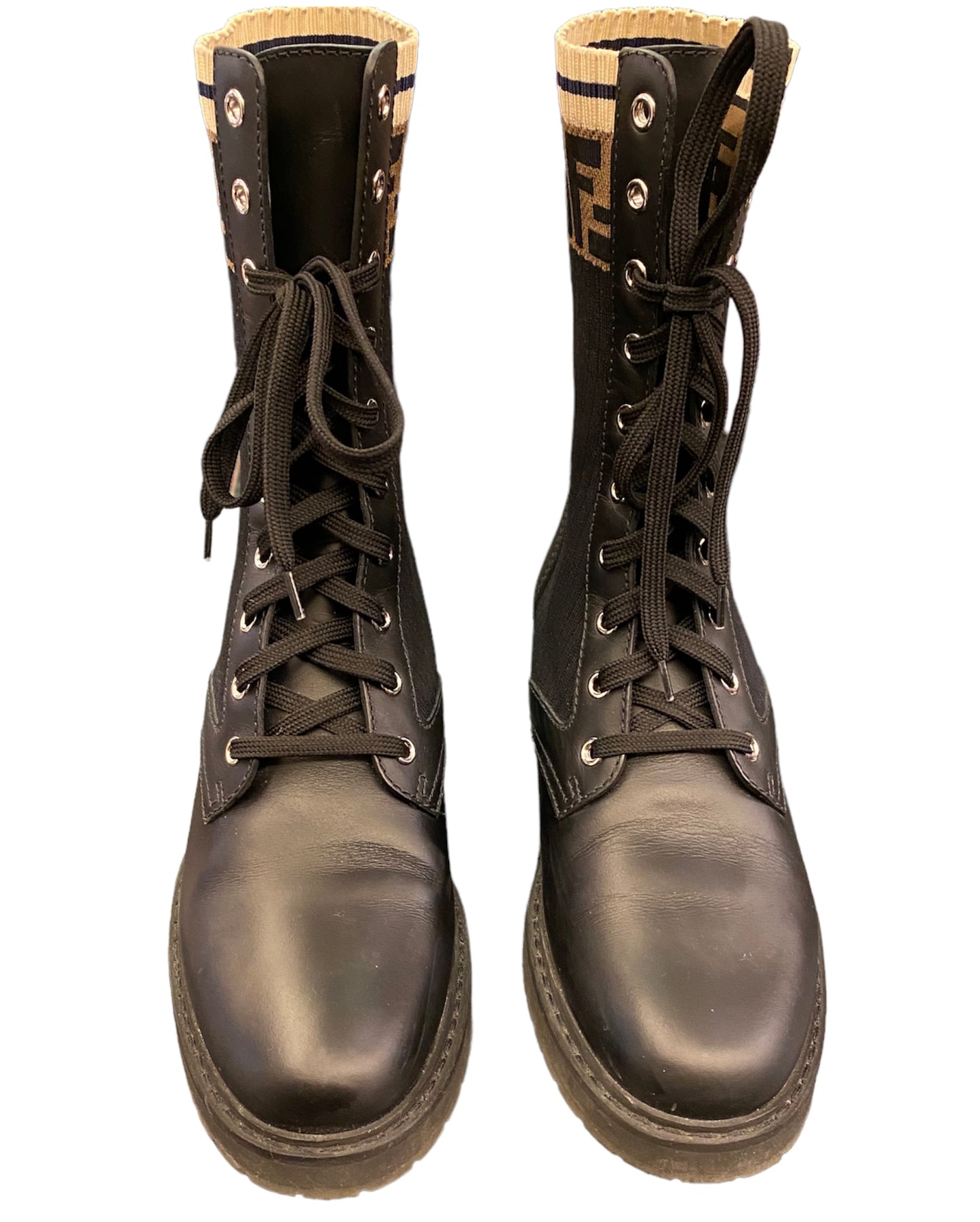 FENDI Leather Boots Size 39