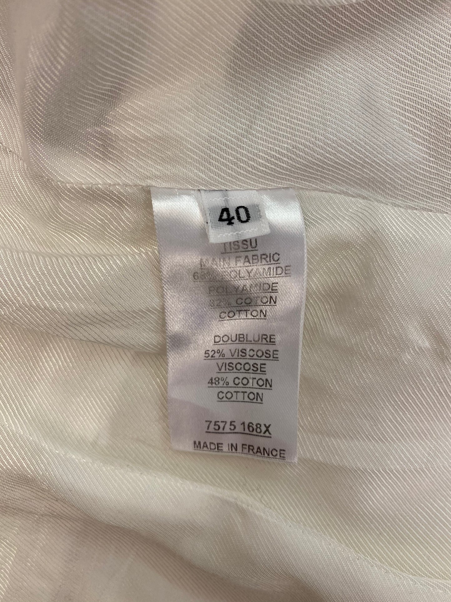 BALMAIN White Jacket Size Fr 40 Eu 34/36