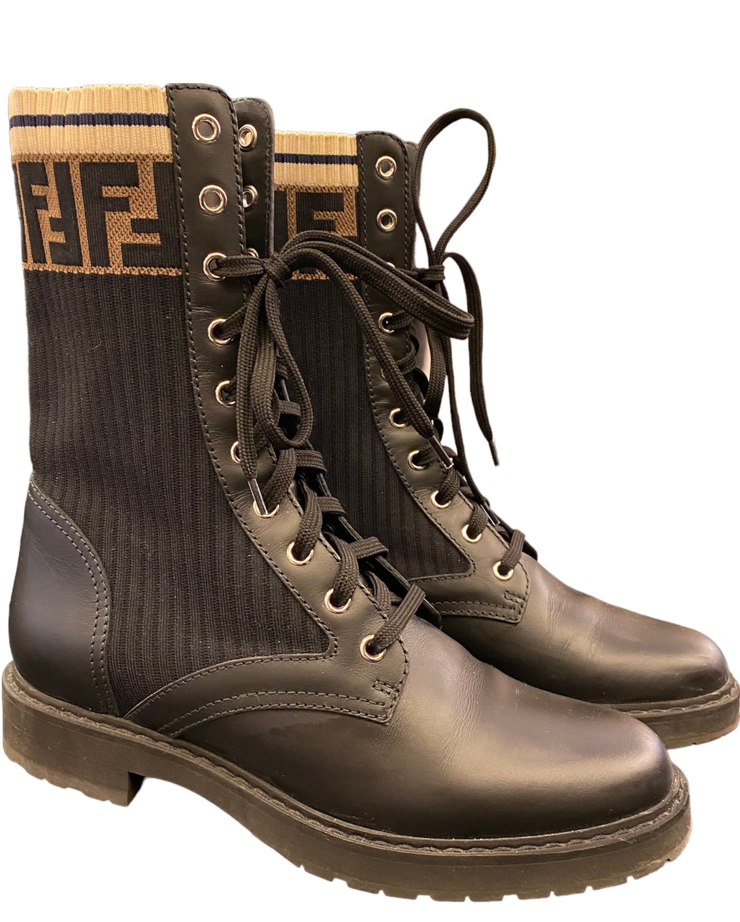 FENDI Leather Boots Size 39